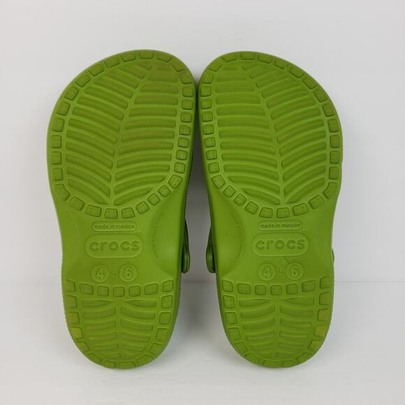 Crocs Classic Womens Size 6 Kids 4Y Green Slip On Comfort Clog Shoes 10001 - Picture 9 of 11